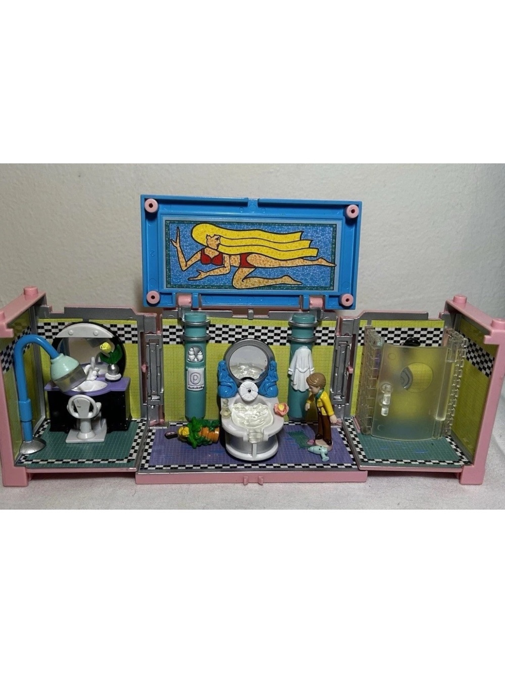 Polly Pocket  Bluebird Dream Builders Deluxe Mansion Bathroom